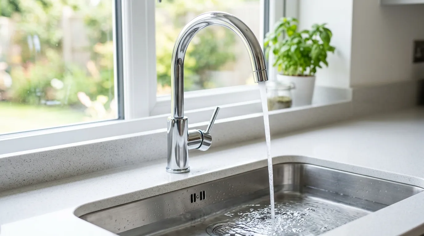 Local Plumbing Master Pros same day plumber fixing a faucet in Farmington, WA